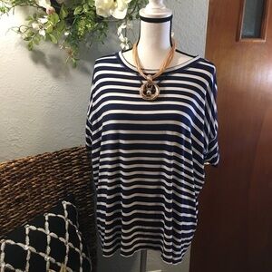 CAbi stripped oversized top